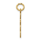 14K Loop with Center Heart Cross Charm XR952