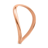 14K Rose Gold Polished Wave Fashion Thumb Ring Size 9 K5785