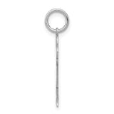 14k White Gold The Kids Small Boy with Haircut Engravable Love Charm XK1114W