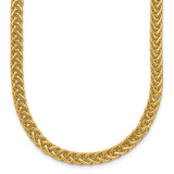 14k Polished 4.3mm Fancy Braided Link 17 inch Necklace SF2413