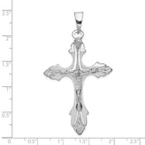 14k White Gold Crucifix Pendant C2808
