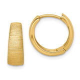 14K Textured Hoop Earrings TL1130