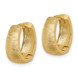 14K Textured Hoop Earrings TL1130