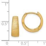14K Textured Hoop Earrings TL1130