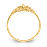 14k Polished Bow Ring K5776