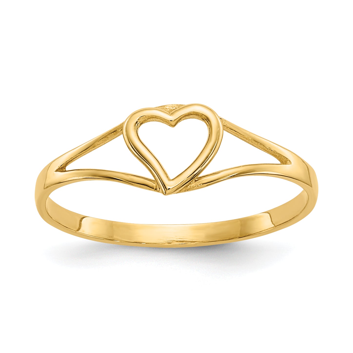 14k Madi K Heart Size 2 Baby / Childrens Ring SE2391