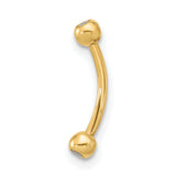 14k 16 Gauge CZ Eyebrow Jewelry BD127