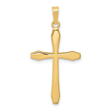 14k Polished Cross Pendant XR1572