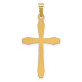 14k Polished Cross Pendant XR1572