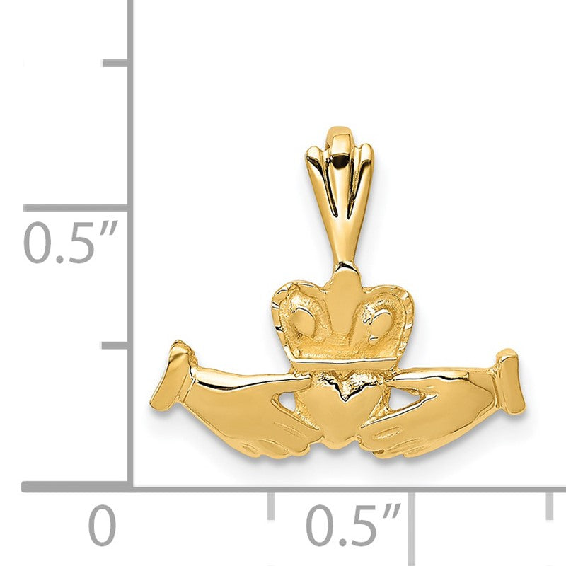 14k Claddagh Charm CH107