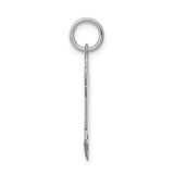 14k White Gold The Kids Small Boy with Haircut Engravable Joy Charm XK1113W