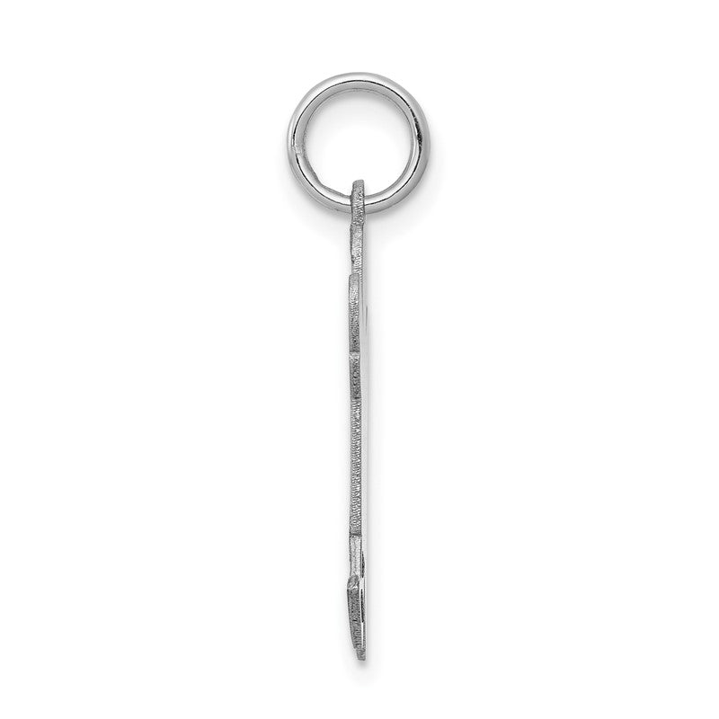 14k White Gold The Kids Small Boy with Haircut Engravable Joy Charm XK1113W