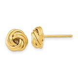 14k 9mm Polished Love Knot Post Earrings TL1123