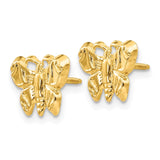 14k Madi K Butterfly Childrens Screwback Post Earrings GK427