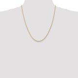 14K 10 Inch 2.25mm Diamond-cut Quadruple Rope Lobster Clasp Anklet QTR018