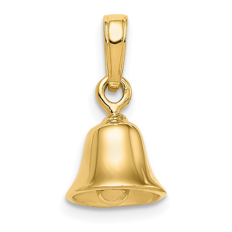 14k 3-D Moveable Bell Pendant C2951