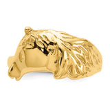 14K Polished Horse Head Ring K5781