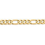 14K 26 inch 8.75mm Flat Figaro with Lobster Clasp Chain FFL220