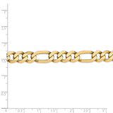 14K 26 inch 8.75mm Flat Figaro with Lobster Clasp Chain FFL220