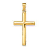 14k Polished Cross Pendant D1544