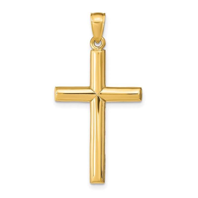 14k Polished Cross Pendant D1544