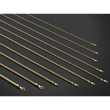 14K 18 inch 3mm Franco with Fancy Lobster Clasp Chain FRA100