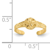 14K Diamond-cut Sand Dollar Toe Ring K3832