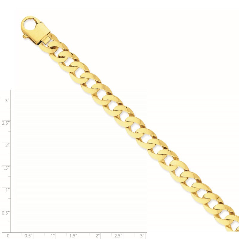 14K 20 inch 11mm Hand Polished Fancy Link with Fancy Lobster Clasp Chain LK665