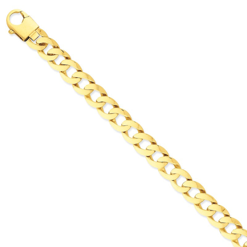 14K 20 inch 11mm Hand Polished Fancy Link with Fancy Lobster Clasp Chain LK665