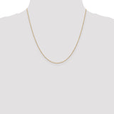 14K 10 inch 1.2mm Diamond-cut Beaded with Lobter Clasp Anklet PEN247