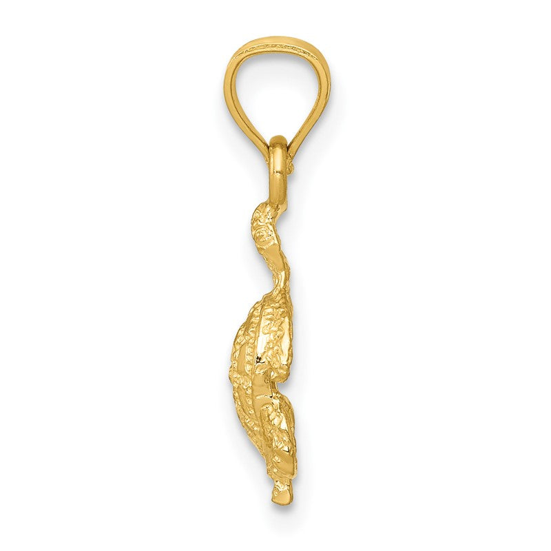 14K Turtle Pendant K3299
