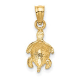 14K Turtle Pendant K3299