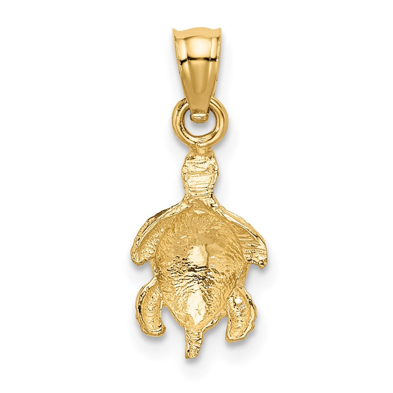 14K Turtle Pendant K3299