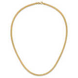 14K 4mm Woven Stretch Mesh 17.5 inch Necklace SF2741