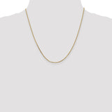 14K 26 inch 1.65mm Solid Diamond-cut Cable with Lobster Clasp Chain PEN141