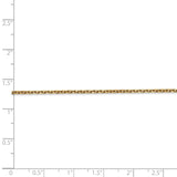 14K 26 inch 1.65mm Solid Diamond-cut Cable with Lobster Clasp Chain PEN141