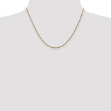 14K 10 inch 1.7mm Ropa with Lobster Clasp Anklet RPA028