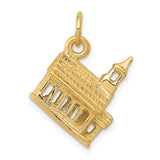 14k 3-D Church Building Charm D987
