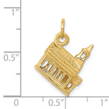 14k 3-D Church Building Charm D987