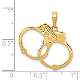 14K 2-Piece Handcuffs Charm C2255
