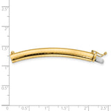 14k 6mm Standard Weight Domed Omega 2 inch Extender for Necklace ODX6