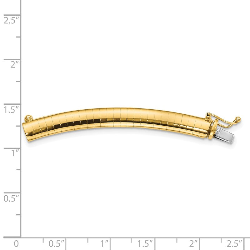 14k 6mm Standard Weight Domed Omega 2 inch Extender for Necklace ODX6