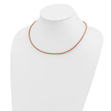 14k Yellow Clasp 2mm 16 inch Natural Leather Cord Necklace XG263