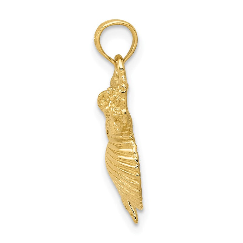 14k Four Shell Cluster Pendant C3379