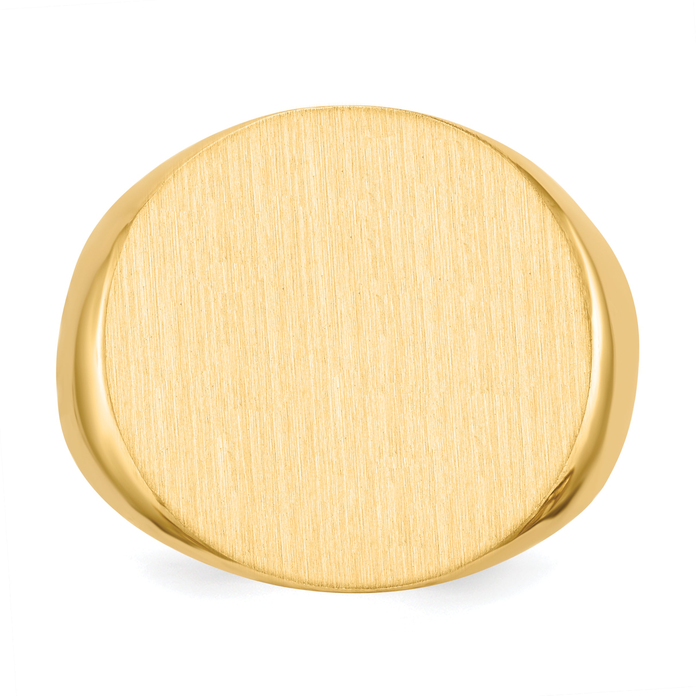 14k 21.0x21.5mm Closed Back Mens Signet Ring RS283