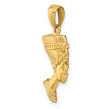 14k 3-D Nefertiti Pendant C3069