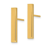 14k Polished 3x20mm Bar Post Earrings TF1379