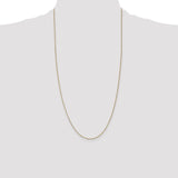 14K 14 inch .7mm Box with Lobster Clasp Chain BOX075