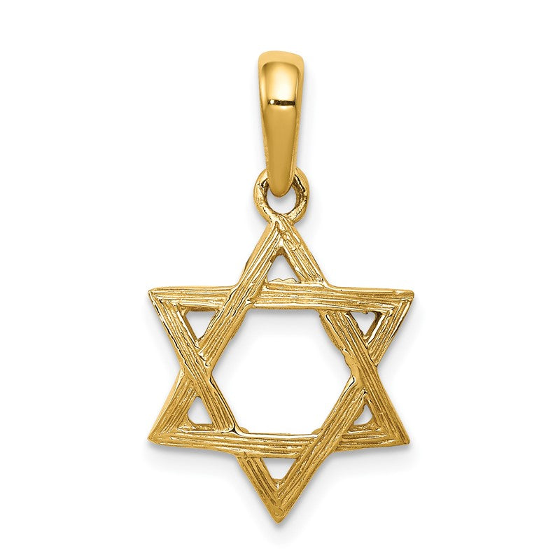 14K Star of David Pendant K531