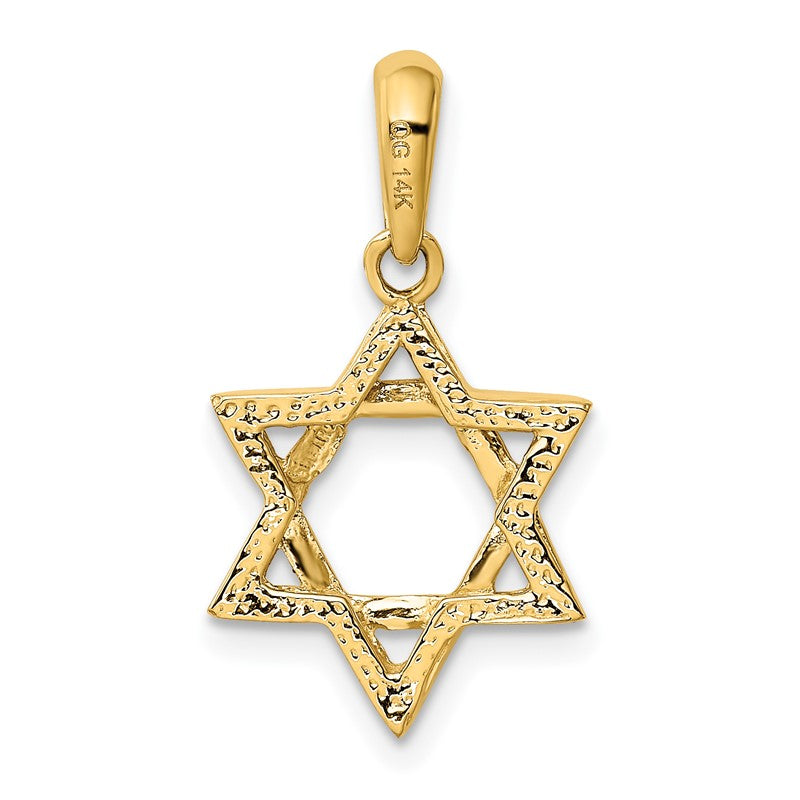 14K Star of David Pendant K531